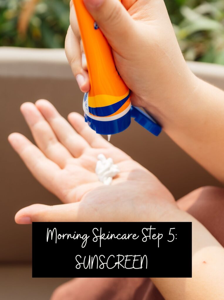  skincare step 5: sunscreen